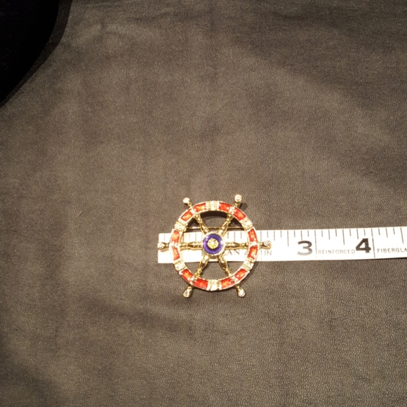 Danecraft Vintage Wheel Brooch - Picture 5 of 7